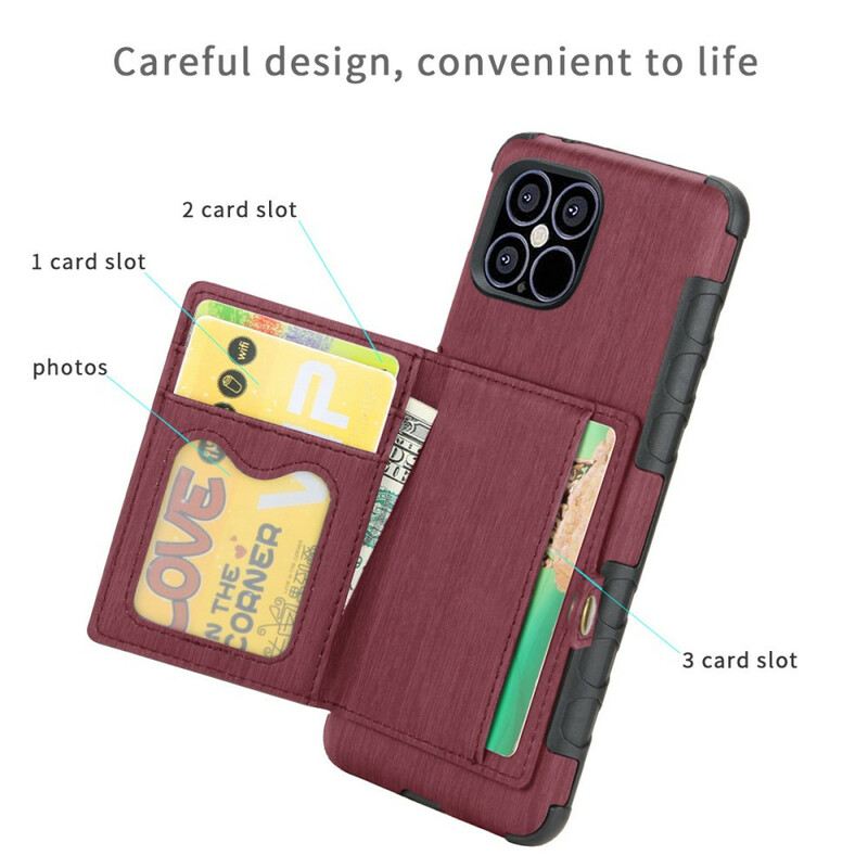 Maskica iPhone 12 / 12 Pro Flip Futrola Shouhushen Preklopni Držač Kartice