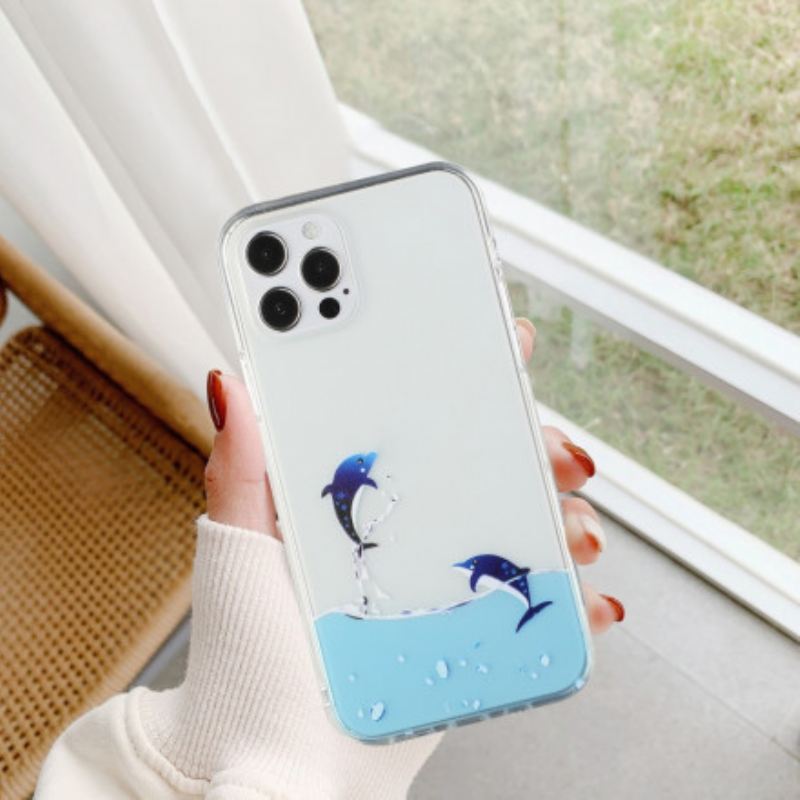 Maskica iPhone 12 / 12 Pro Igre S Dupinima