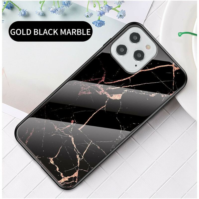 Maskica iPhone 12 / 12 Pro Kaljeno Staklo U Boji Mramora