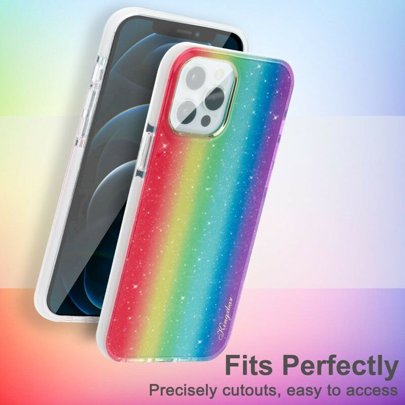 Maskica iPhone 12 / 12 Pro Kingxbar Višebojne Šljokice