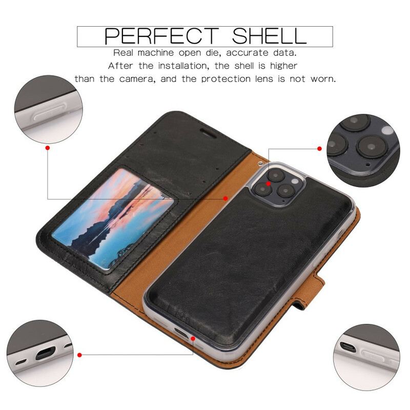 Maskica iPhone 12 / 12 Pro Odvojivi Stil Od Oštećene Kože