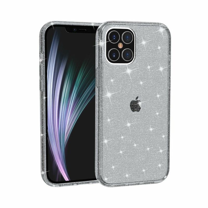 Maskica iPhone 12 / 12 Pro Prozirne Šljokice