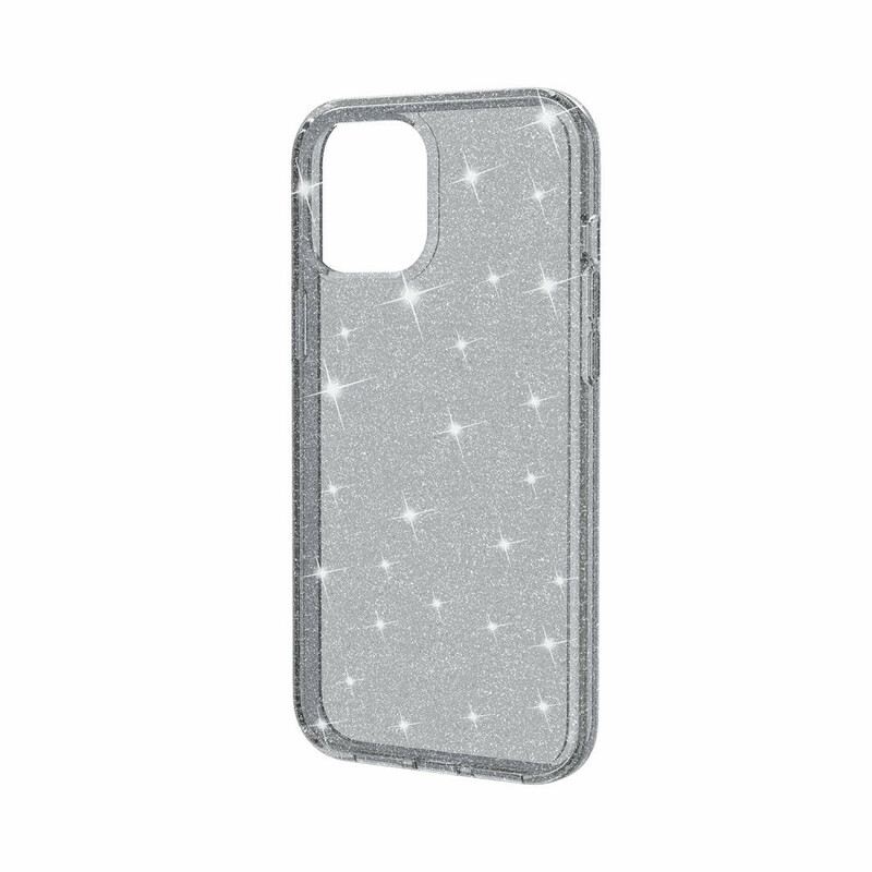 Maskica iPhone 12 / 12 Pro Prozirne Šljokice