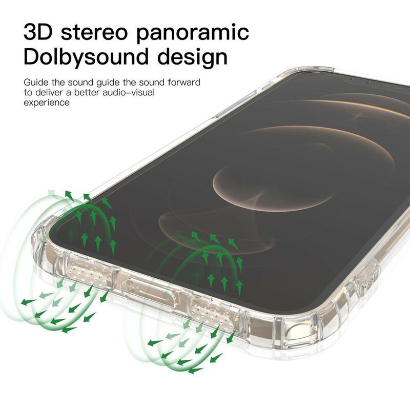 Maskica iPhone 12 / 12 Pro Prozirni Leeu Zaštitni Jastuci