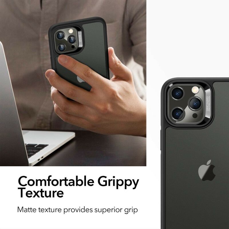 Maskica iPhone 12 / 12 Pro Staklena Stražnja Strana I Silikonski Rubovi