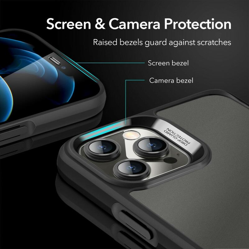 Maskica iPhone 12 / 12 Pro Staklena Stražnja Strana I Silikonski Rubovi