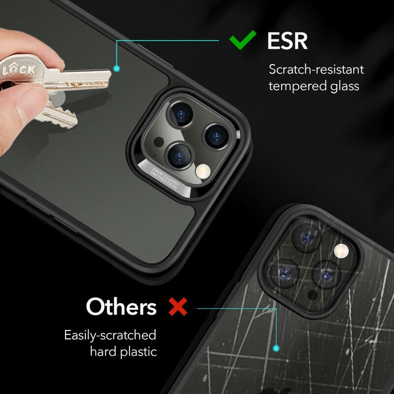 Maskica iPhone 12 / 12 Pro Staklena Stražnja Strana I Silikonski Rubovi