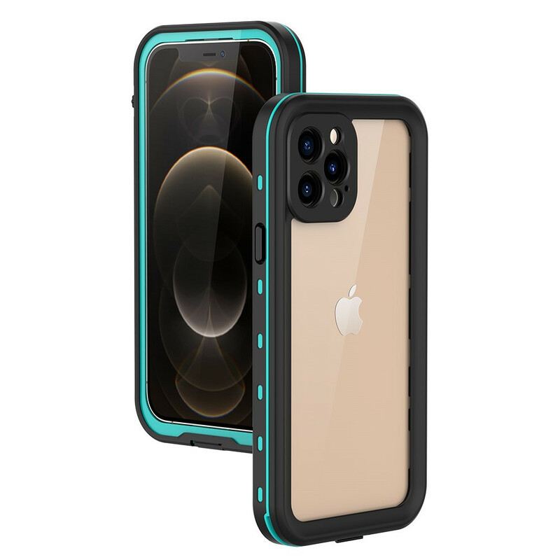 Maskica iPhone 12 / 12 Pro Vodootporna Prozirna Redpepper Dot