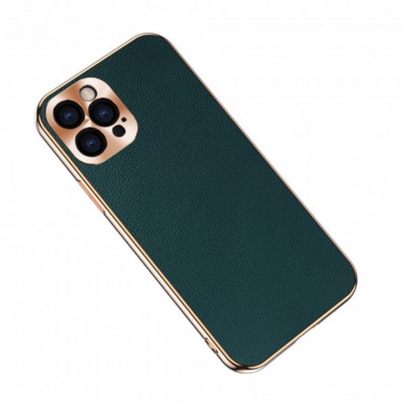 Maskica iPhone 12 / 12 Pro Zaštita Foto Modula Od Prave Kože