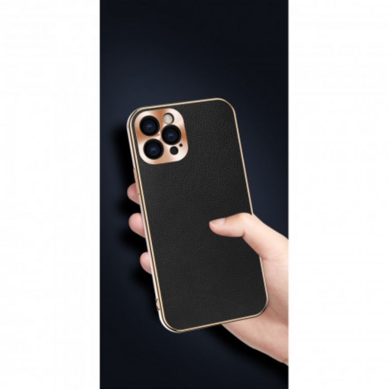 Maskica iPhone 12 / 12 Pro Zaštita Foto Modula Od Prave Kože