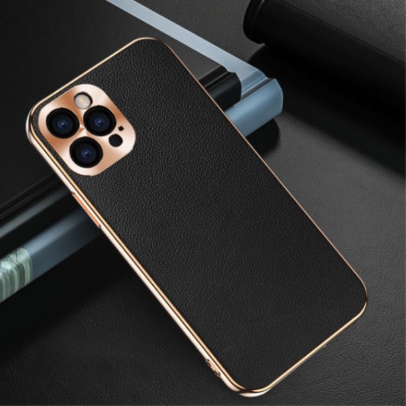 Maskica iPhone 12 / 12 Pro Zaštita Foto Modula Od Prave Kože