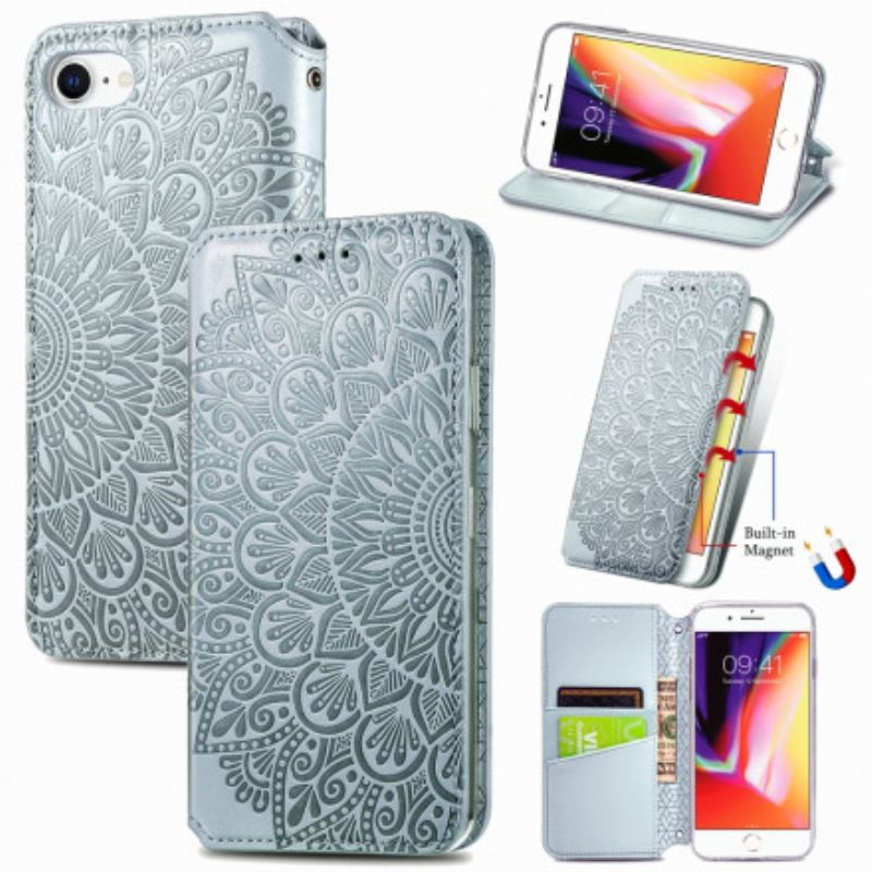 Flip Futrola iPhone SE 3 / SE 2 / 8 / 7 Kožna Futrola Mandala