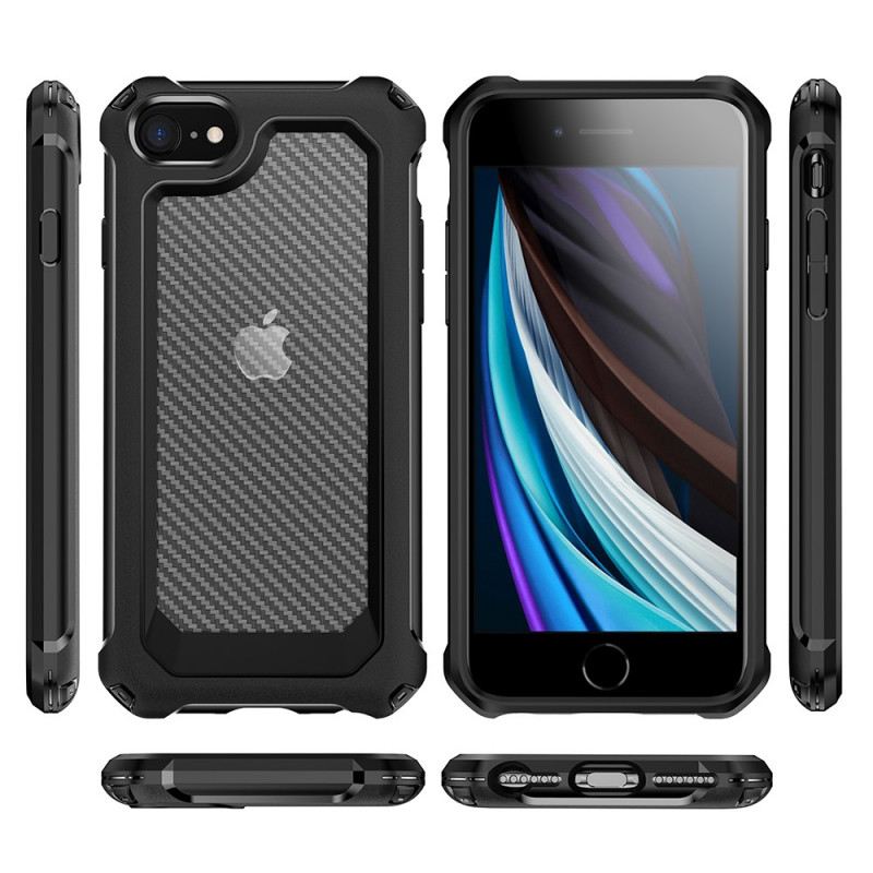Maskica iPhone SE 3 / SE 2 / 8 / 7 Hibrid Od Ugljičnih Vlakana