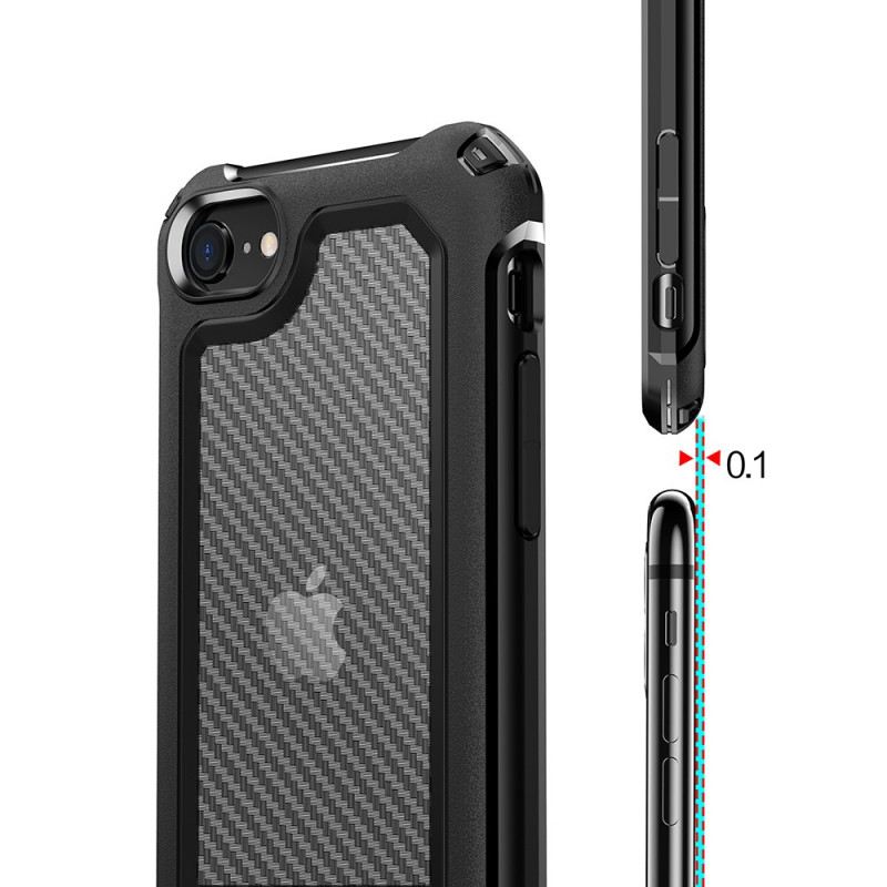 Maskica iPhone SE 3 / SE 2 / 8 / 7 Hibrid Od Ugljičnih Vlakana