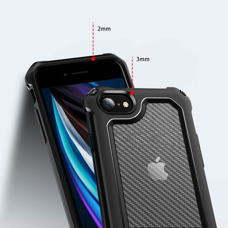 Maskica iPhone SE 3 / SE 2 / 8 / 7 Hibrid Od Ugljičnih Vlakana