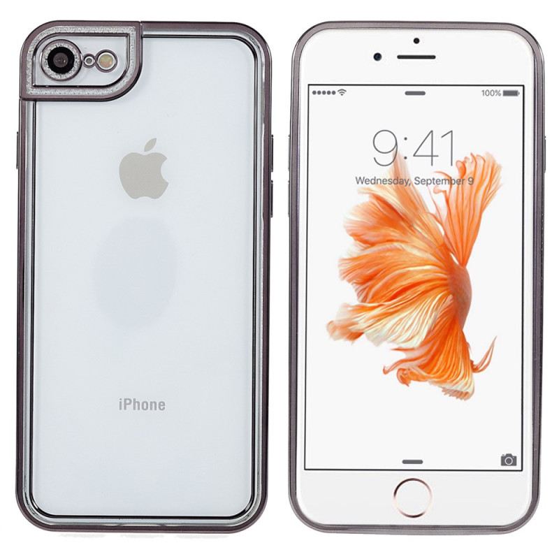 Maskica iPhone SE 3 / SE 2 / 8 / 7 Metalni Rubovi