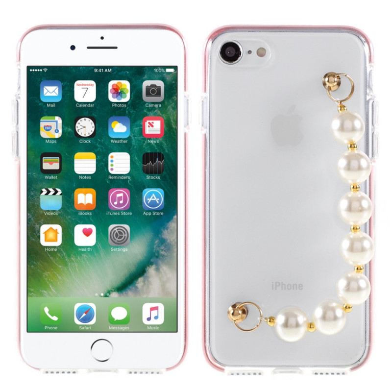 Maskica iPhone SE 3 / SE 2 / 8 / 7 Narukvice Od Perli