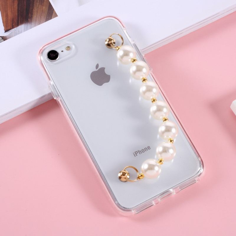Maskica iPhone SE 3 / SE 2 / 8 / 7 Narukvice Od Perli