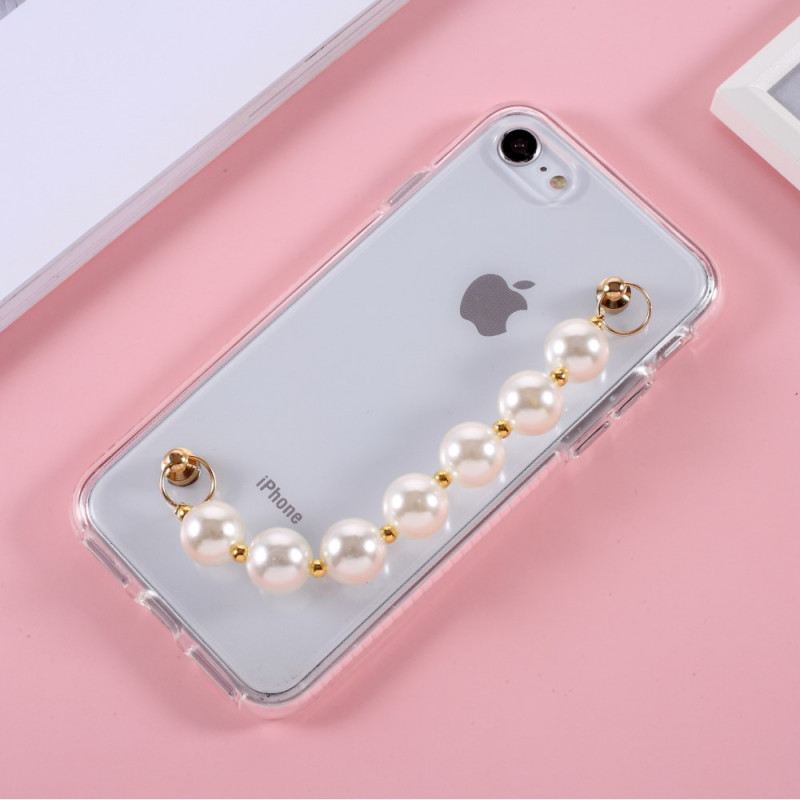 Maskica iPhone SE 3 / SE 2 / 8 / 7 Narukvice Od Perli
