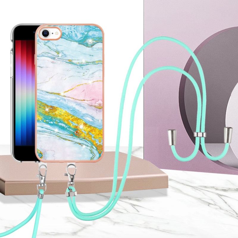 Maskica iPhone SE 3 / SE 2 / 8 / 7 S Mramornim Kabelom