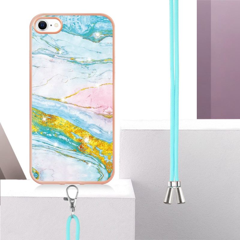 Maskica iPhone SE 3 / SE 2 / 8 / 7 S Mramornim Kabelom