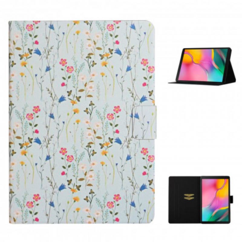 Flip Futrola Samsung Galaxy Tab A7 (2020) Cvijeće Cvijeće Cvijeće