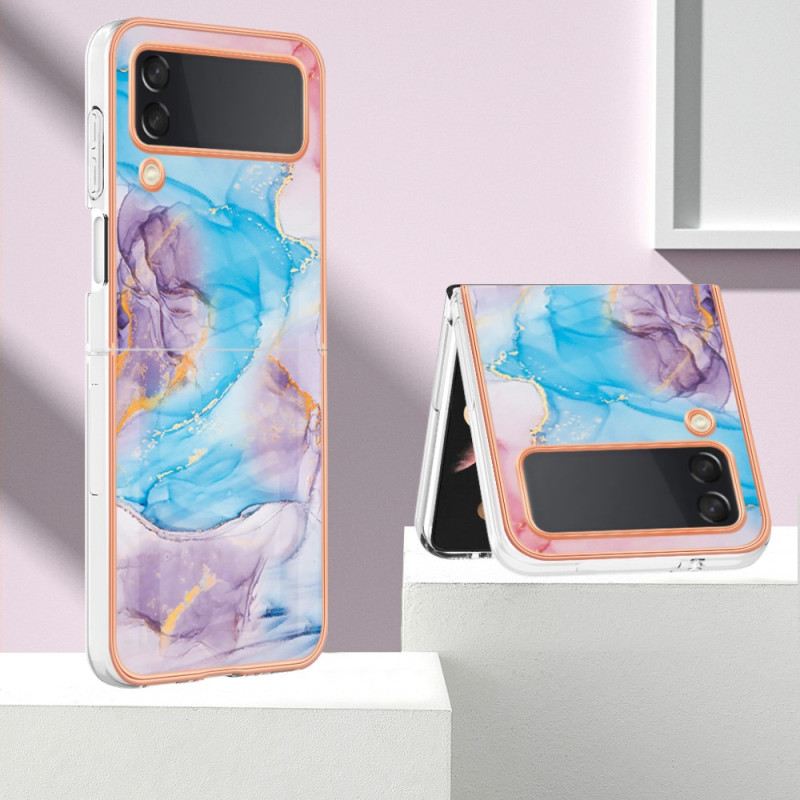 Flip Futrola Samsung Galaxy Z Flip 4 Kožna Futrola Dizajn Mramora