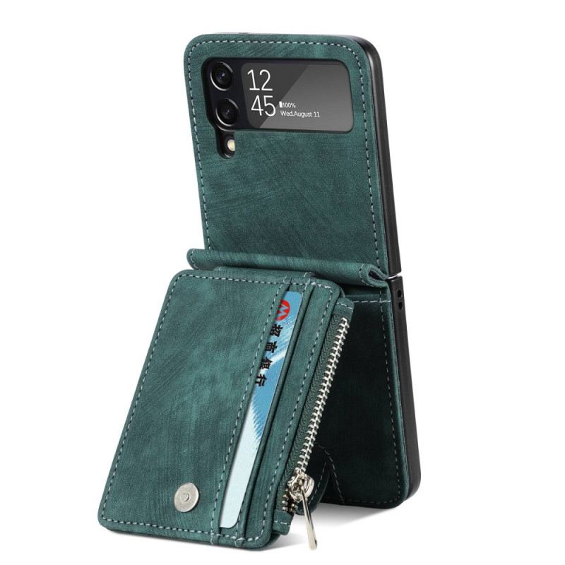 Flip Futrola Samsung Galaxy Z Flip 4 Kožna Futrola Držač Kartice / Novčanica