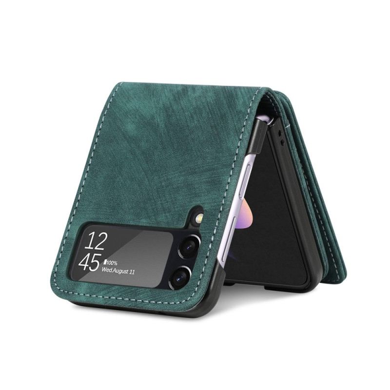 Flip Futrola Samsung Galaxy Z Flip 4 Kožna Futrola Držač Kartice / Novčanica