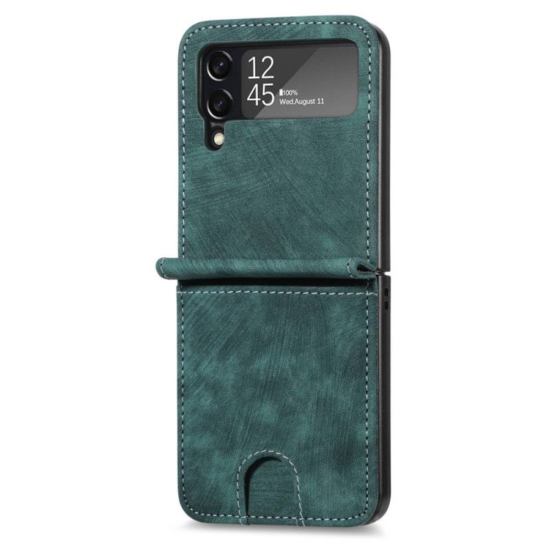 Flip Futrola Samsung Galaxy Z Flip 4 Kožna Futrola Držač Kartice / Novčanica