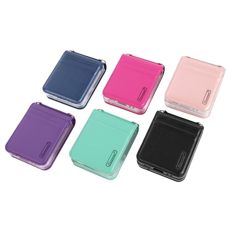 Flip Futrola Samsung Galaxy Z Flip 4 Kožna Futrola Kožni Stil S Remenom