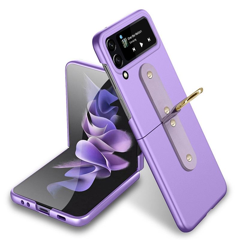 Flip Futrola Samsung Galaxy Z Flip 4 Kožna Futrola Metalni Prsten