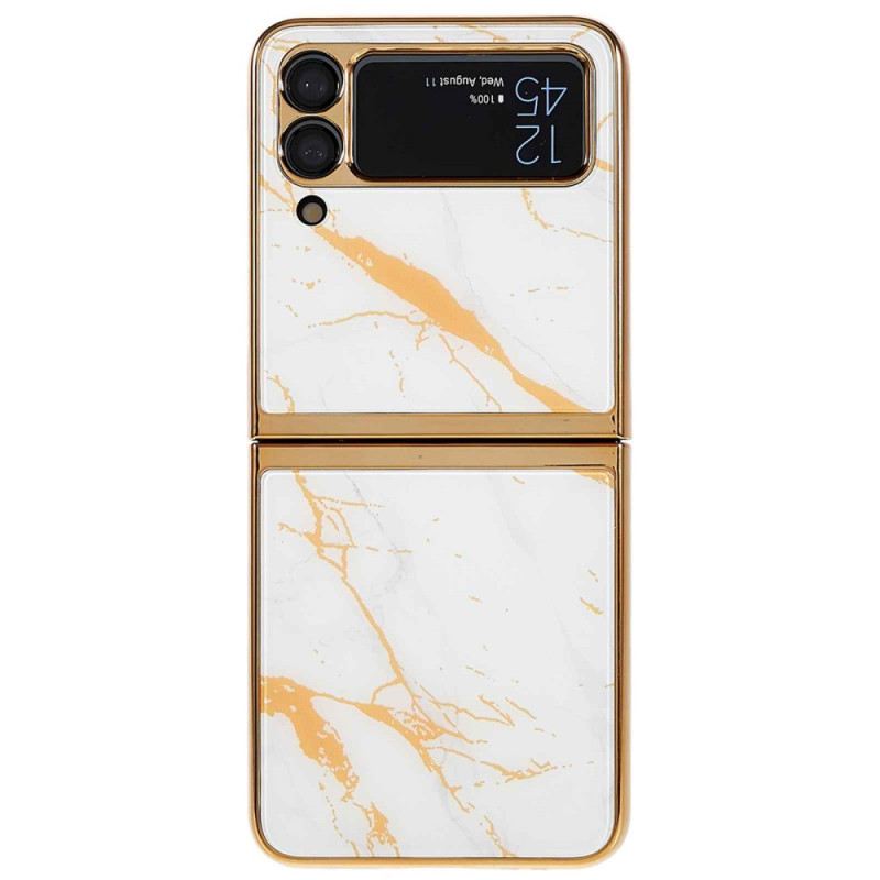 Flip Futrola Samsung Galaxy Z Flip 4 Kožna Futrola Mramorni Stil