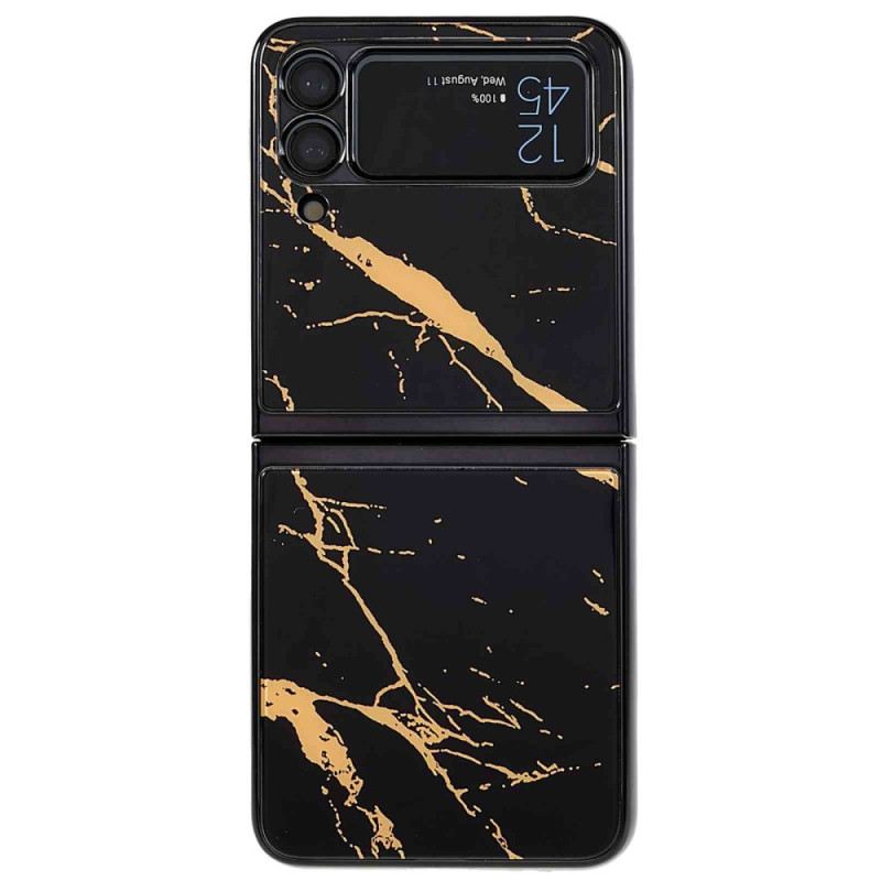 Flip Futrola Samsung Galaxy Z Flip 4 Kožna Futrola Mramorni Stil