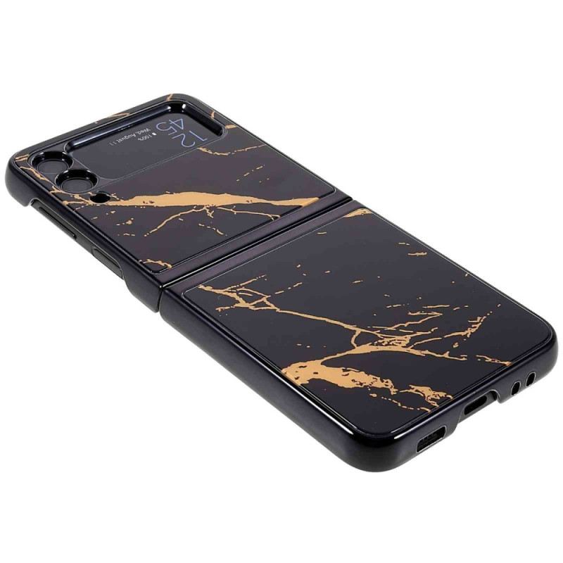 Flip Futrola Samsung Galaxy Z Flip 4 Kožna Futrola Mramorni Stil