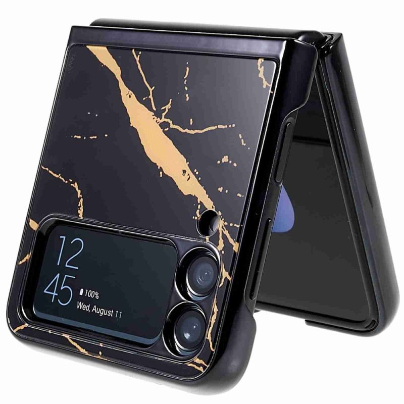 Flip Futrola Samsung Galaxy Z Flip 4 Kožna Futrola Mramorni Stil