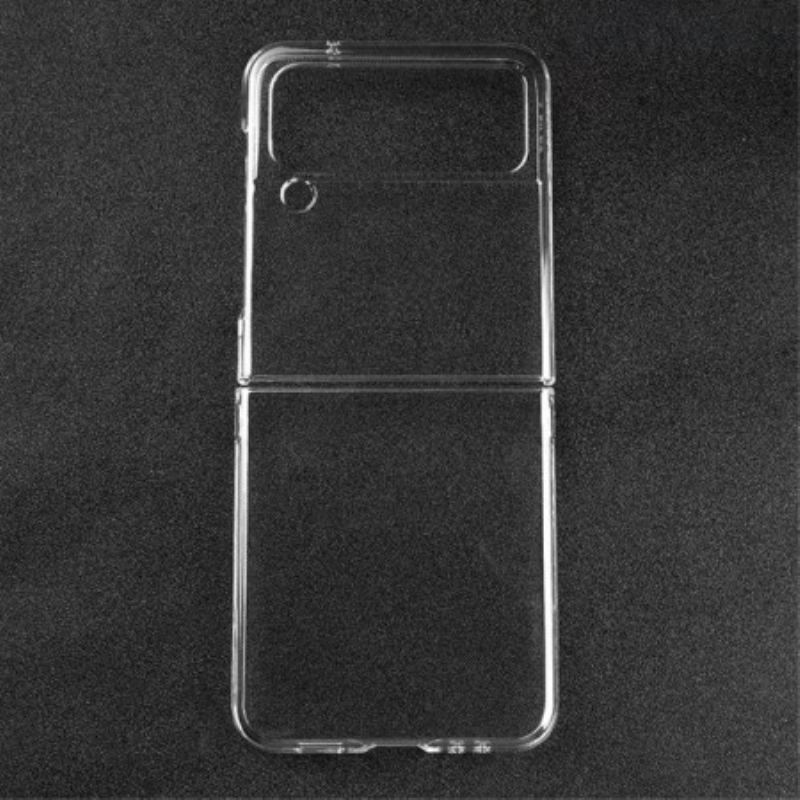 Flip Futrola Samsung Galaxy Z Flip 4 Kožna Futrola Prozirna Plastika