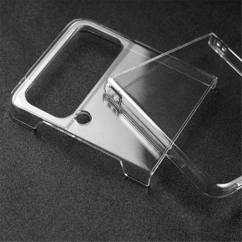 Flip Futrola Samsung Galaxy Z Flip 4 Kožna Futrola Prozirna Plastika