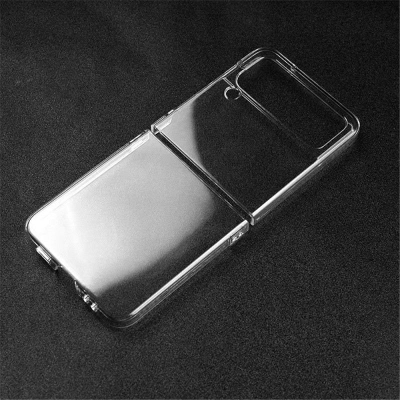 Flip Futrola Samsung Galaxy Z Flip 4 Kožna Futrola Prozirna Plastika