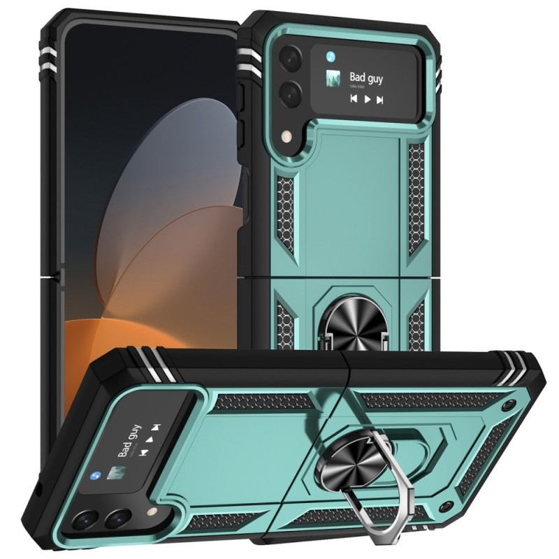 Flip Futrola Samsung Galaxy Z Flip 4 Kožna Futrola Vrhunski Prsten