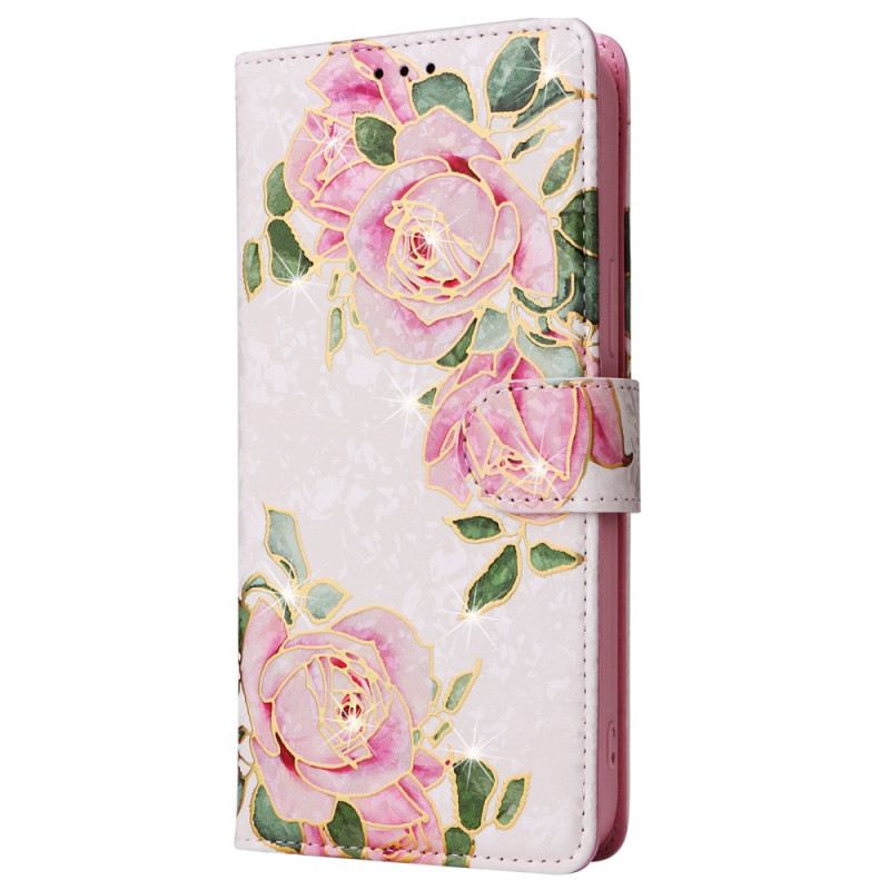 Kožna Futrola iPhone 16 Pro Max Floralies Rfid Blokiranje