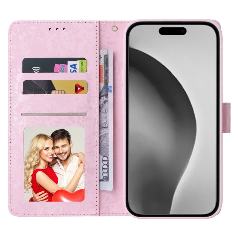 Kožna Futrola iPhone 16 Pro Max Floralies Rfid Blokiranje