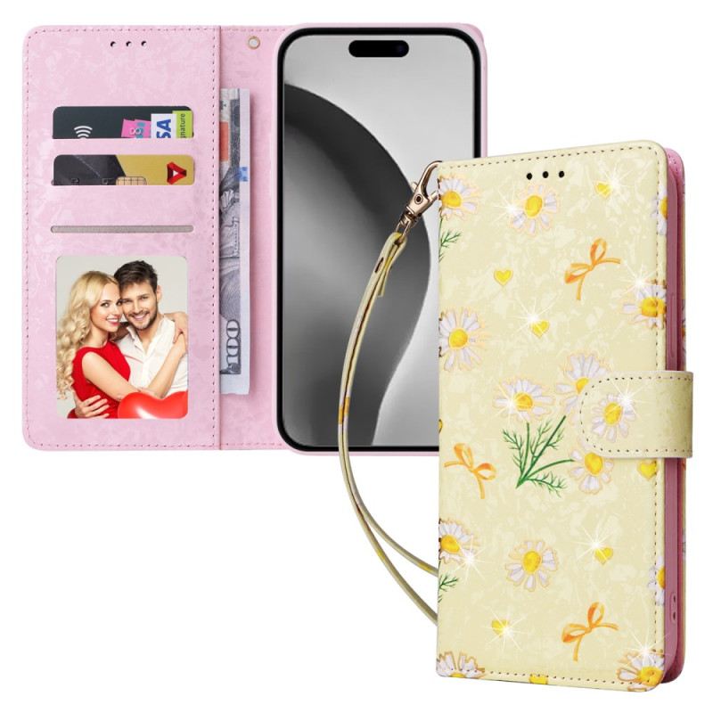Kožna Futrola iPhone 16 Pro Max Floralies Rfid Blokiranje