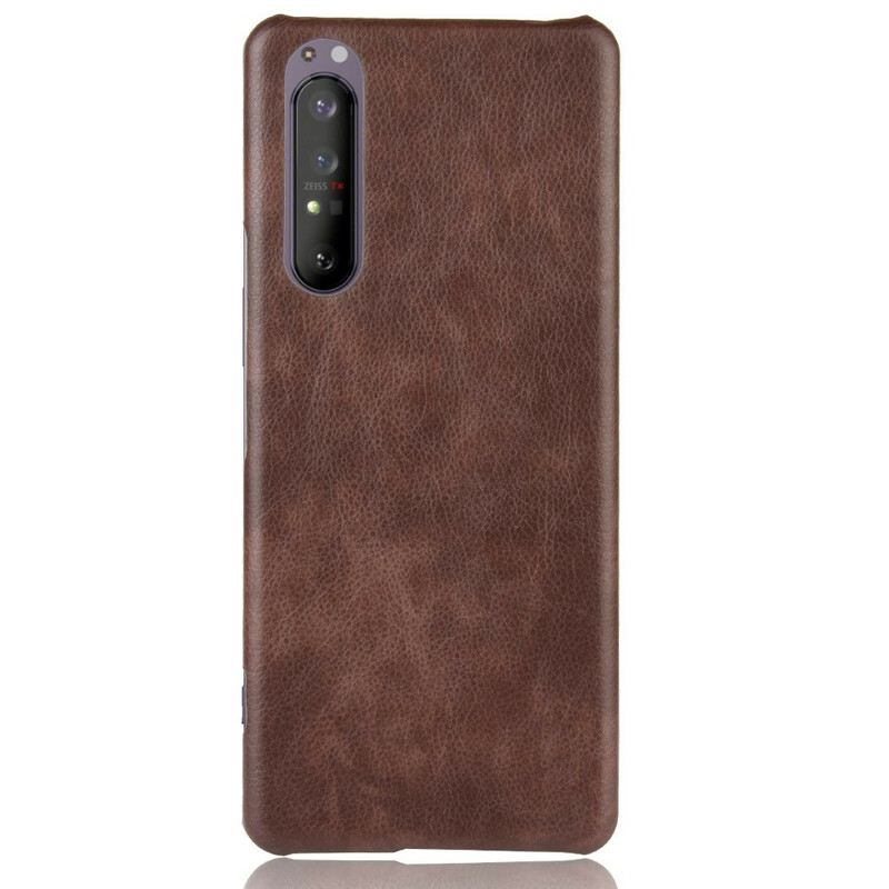 Maskica Sony Xperia 1 II Litchi Kožni Efekt