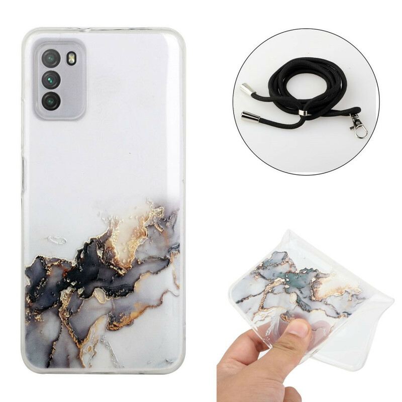 Maskica Xiaomi Redmi Note 10 5G S Mramornim Kabelom