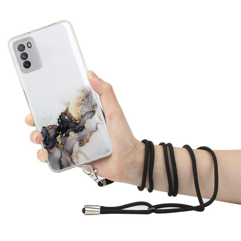 Maskica Xiaomi Redmi Note 10 5G S Mramornim Kabelom