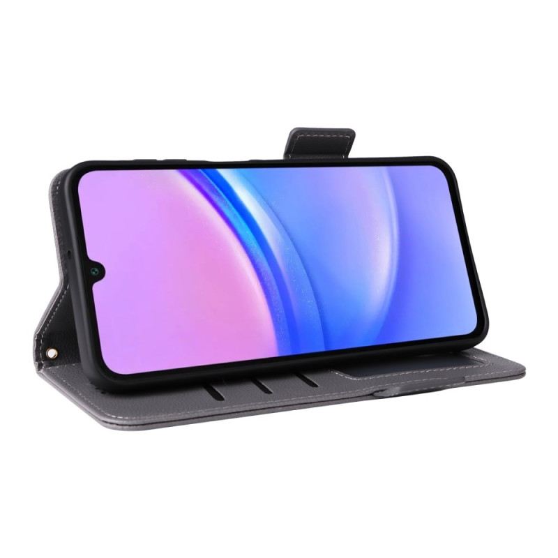 Kožna Futrola Za Samsung Galaxy A16 5g Litchi Tekstura S Remenom