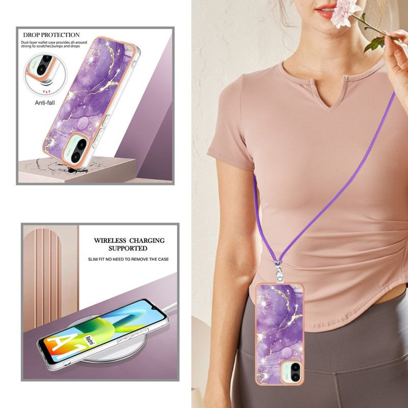 Maskica Xiaomi Redmi A1 Uzica U Stilu Mramora