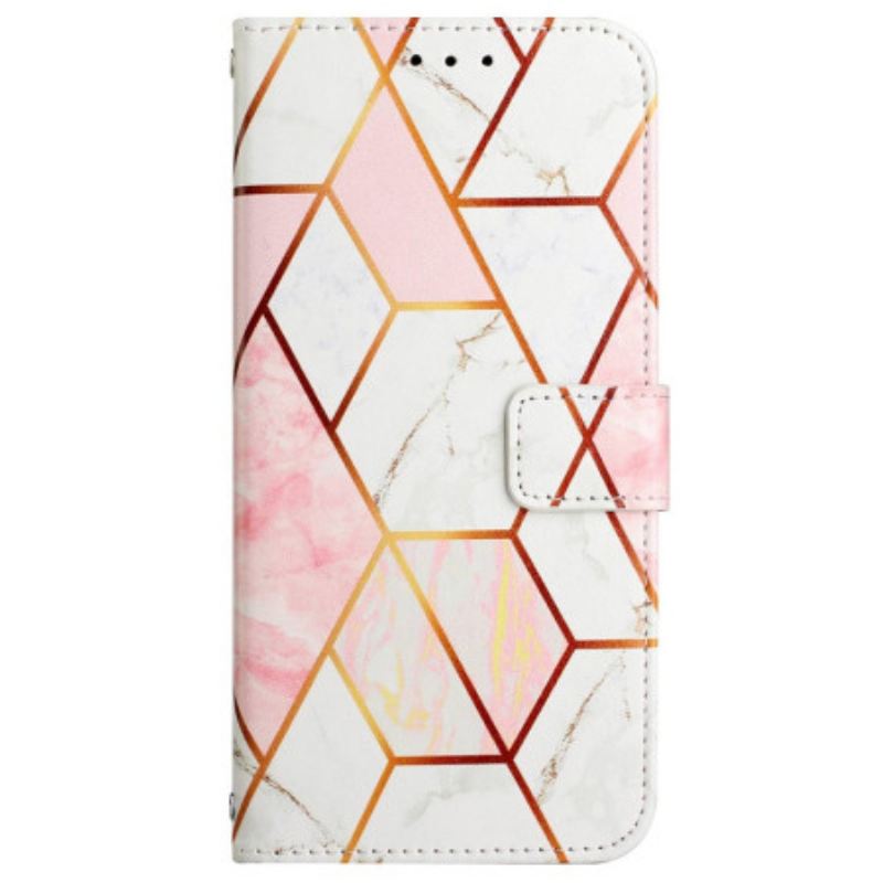 Futrola Oppo A94 5G Geometrijski Mramor S Remenom