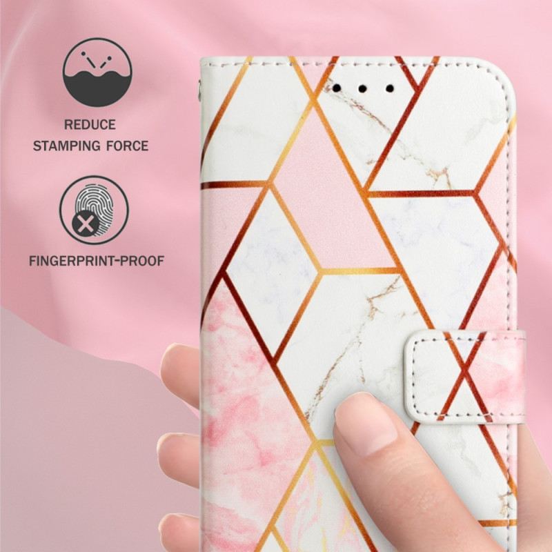 Futrola Oppo A94 5G Geometrijski Mramor S Remenom